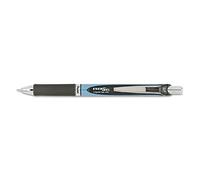 Pentel BLN77A EnerGel RTX Retractable Liquid Gel Pen, .7mm, Needle, Black/Gray Brl, Black Ink