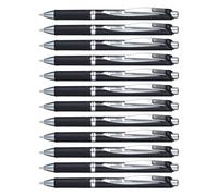 Pentel BLP77 EnerGel Permanent Security/Archival Pen, 0.7mm Tip, Black ink (Pack of 12)