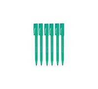 Pentel Blue R50 Rollerball Ball Pen Pens Fine 0.8mm Cushioned Nib Tip 0.4mm Line Width 77% Recycled (Pack Of 6)