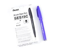Pentel Brush Sign Pen Blue Violet - Pack of 10