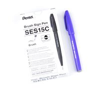 Pentel Brush Sign Pen Blue Violet - Pack of 10