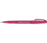 Pentel Brush Sign Pen Burgundy - Pack of 10