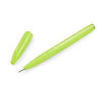 Pentel Brush Sign Pen SES15C - Brush Nib - Fibre Tip - Light Green - Single