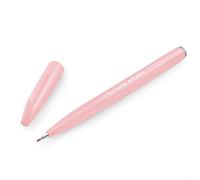 Pentel Brush Sign Pen SES15C - Brush Nib - Fibre Tip - Pale Pink - Single