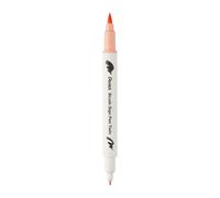 Pentel Brush Sign Pen Twin SESW30C Fibre Pen, 2 Brush-like Tips, Pale Orange (Pack of 1)
