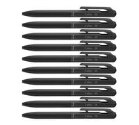 Pentel BXA105A-A Calme Oil-Based Ballpoint Pen, 0.02 inches (0.5 mm), Black, Black Ink, 10 Pieces