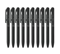 Pentel BXA105A-A Calme Oil-Based Ballpoint Pen, 0.02 inches (0.5 mm), Black, Black Ink, 10 Pieces