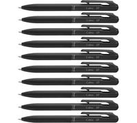 Pentel BXA107A-A Calme Ballpoint Pen, Clearly Dampened Click Noise, Leather Look Grip Zone, Refillable, Ball 0.7 mm = Line Width 0.35 mm, Ink Colour Black, Pack of 1