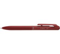 Pentel BXA107B-B Calme Ballpoint Pen, Clearly Dampened Click Noise, Leather Look Grip Zone, Refillable, Ball 0.7 mm = Line Width 0.35 mm, Ink Colour Red, Pack of 1