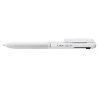 Pentel BXAW375W Calme multifunction pen, 2 0.7 mm ballpoint pen refills (black/red) and 1 0.7 mm mechanical pencil lead, significantly reduced click sound, leather-look grip zone, refillable, 1 piece