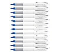Pentel BY108 Floatune Rollerball Pen, 0.8mm Tip, 0.4mm Line, Blue Ink (Pack of 12)
