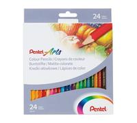 Pentel CB8 Colour Pencils, Long-Lasting and Fade Resistant, Assorted Colours (Set of 24)