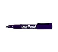Pentel Chisel Tip Permanent Marker, Black Ink (Pack of 12 Marker)