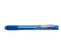 Pentel Clic Eraser Pen White With Transparent Blue Barrel Pack 12