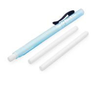 Pentel Clic Stick Eraser Rubber Holder - Blue Barrel + 2 Clic White Eraser Refills