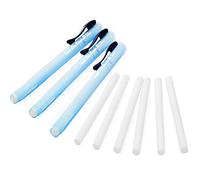 Pentel Clic Stick Eraser Rubber Holder - Blue Barrel - Pack of 3 + 6 Clic White Eraser Refills