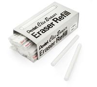 Pentel Clic Stick Eraser Rubber Refills - White - Pack of 12 - 24 Refills