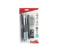 Pentel Color Shades Writing Pack - Black (BLBKALZBPA)