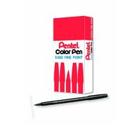 Pentel Colour Pen - Black (Pack of 12)