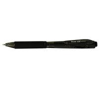 Pentel Colour Retractable Gel Rollerball Pen - Black (Pack of 12)