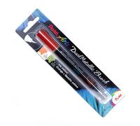 Pentel Dual Metallic Brush Pen - Orange/Metallic Yellow - XGFH-DFX Orange/Metall