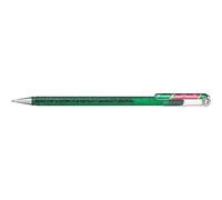 Pentel Dual Metallic Gel Pen Green and Metallic Red - Color: None