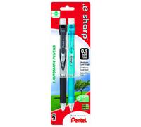 Pentel .e-sharp Automatic Pencil 0.5mm Assorted Barrels 2 Pack (AZ125BP2M-K6)
