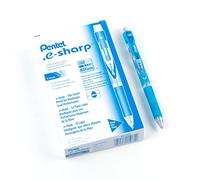 Pentel e-Sharp Mechanical Pencil, 0.50 mm, Sky Blue Barrel, 12- Count (AZ125S)