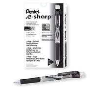 Pentel .e-Sharp Mechanical Pencil, 0.5mm Lead, Black, 12 pens in Box