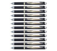 Pentel EnerGel 0.5mm Permanent Retractable Rollerball Pen - Black ink - Pack of 12