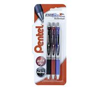 Pentel EnerGel 0.7 mm Xm Retractable Pen - Black/Red/Blue (Pack of 3), XBL77/3-ABC