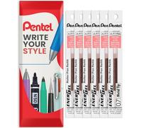 Pentel Energel 0.7mm Refill Metal Tip LR7 - BL77/BL57/BL37 Pen Refill - Pillow Pack of 6 (Coral Pink)