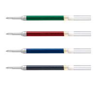 Pentel Energel 0.7mm Refill Metal Tip LR7, Set of 4 | Black, Blue, Red & Green