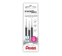 Pentel EnerGel 0.7mm Refill Wallet of 3 - Pink