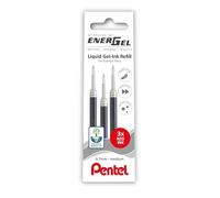 Pentel EnerGel 0.7mm Refill Wallet of 3 - Red
