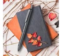 Pentel EnerGel Alloy Retractable Gel Roller Pen Matte Black Body Blue Ink BL407