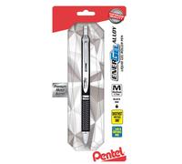 Pentel EnerGel Alloy RT Gel Pen Medium Point 0.7 mm Black Barrel Black Ink