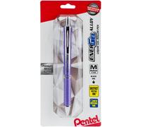 Pentel EnerGel Alloy RT Premium Liquid Gel Pen 0.7mm Violet Barrel Black Ink (BL407VBPA)