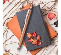 Pentel EnerGel Alloy RT Retractable Gel Roller Pen Rose Gold Body Blue Ink BL407