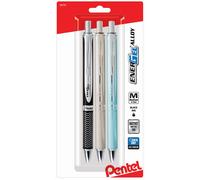 Pentel Energel Alloy Rt Retractable Liquid Black Ink Gel Pens 3 Pack