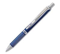 PENTEL EnerGel Alloy RT Retractable Liquid Gel Pen, 7mm, Blue Barrel, Black Ink (BL407CA)