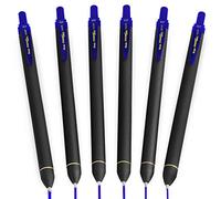 Pentel Energel BL437R1 Retractable Gel Ink Rollerball Pen - 0.7mm Nib - Blue - Pack of 6