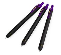 Pentel Energel BL437R1 Retractable Gel Ink Rollerball Pen - 0.7mm Nib - Violet - Pack of 3
