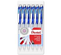 Pentel EnerGel BL80 - Retractable Liquid Gel Ink Pen - 1.0mm - 54% Recycled - Clam Pack Gift Set of 6 - Blue Ink