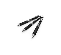 Pentel Energel BL80 Retractable Liquid Gel Ink Rollerball Pen - 1.0mm - Black - Pack of 3
