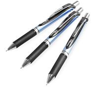 Pentel Energel BLN75 Retractable Gel Ink Rollerball Pen - 0.5mm - Black - Pack of 3