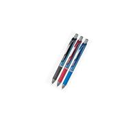 Pentel Energel Deluxe RTX Retractable Liquid Gel Pen 0.5mm Fine Line Needle Tip Blue Body Type Black.Blue.Red Ink-Each 1 Pens/Total 3 Pens Value Se