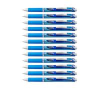 Pentel® EnerGel™ Deluxe RTX Retractable Pens, Needle Point, 0.7 mm, Blue Barrel, Blue Ink, Pack Of 12 Pens