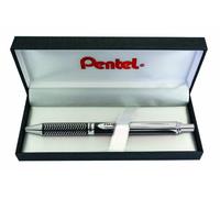 Pentel EnerGel Liquid-Gel Sterling BL407ABOX Rollerball Pen with Matte Black Casing Stroke Width 0.35 mm Ball Diameter 0.7 mm Black