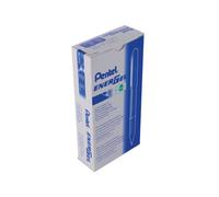 Pentel Energel + Metal Tip Rollerball Pen 0.7mm Blue (Pack Of 12) Bl27-C
